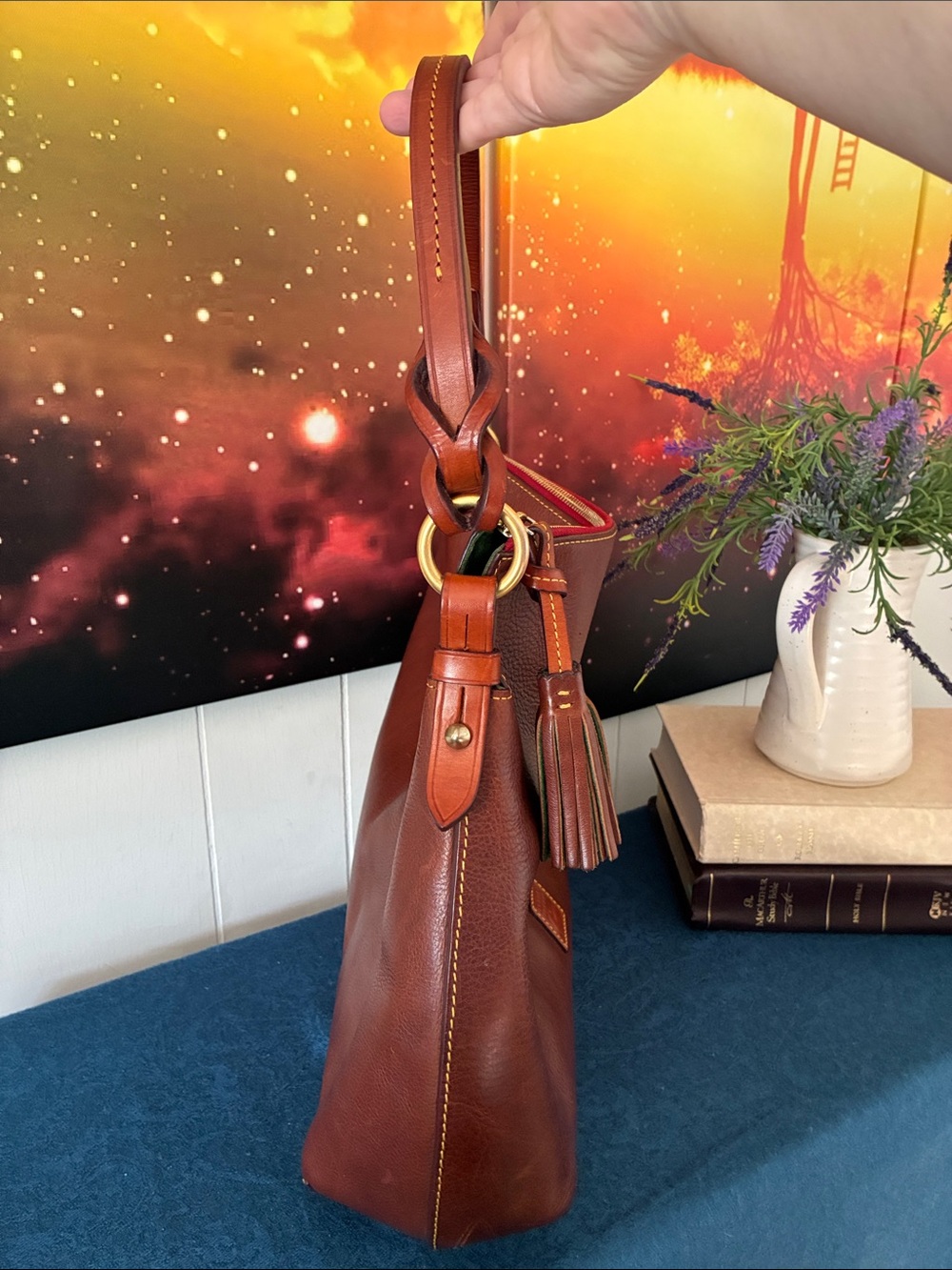 Vintage Dooney & Bourke Leather Hobo Bag - Picture 5 of 9
